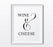 Andaz Press 8.5 x 11-Inch Formal Black & White Wedding Party Signs-Set of 1-Andaz Press-Wine & Cheese-