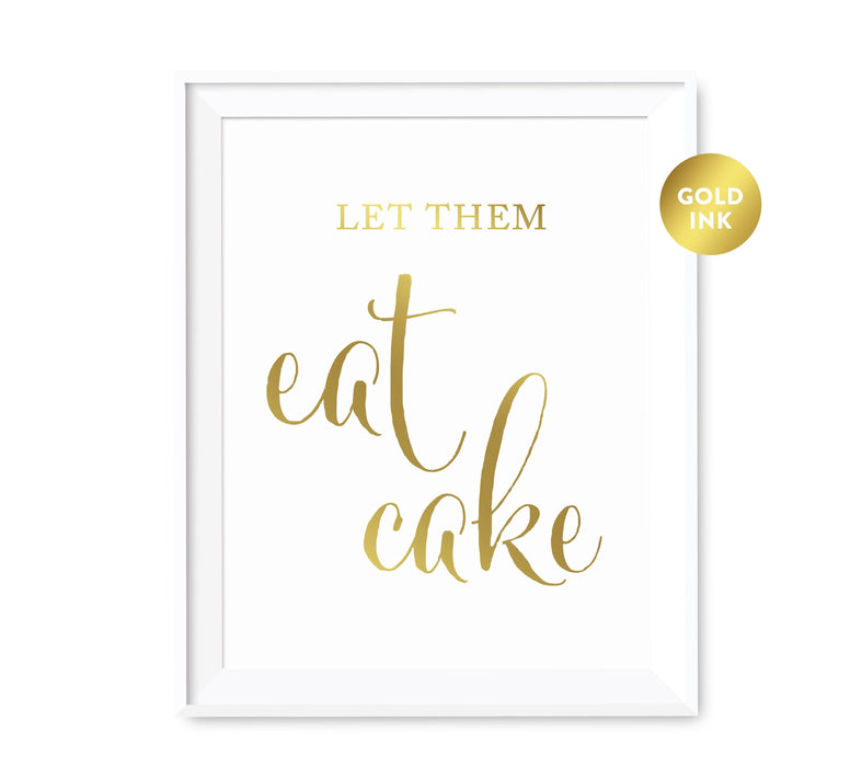 Andaz Press 8.5 x 11 Metallic Gold Wedding Party Favor Signs-Set of 1-Andaz Press-Please Take One-
