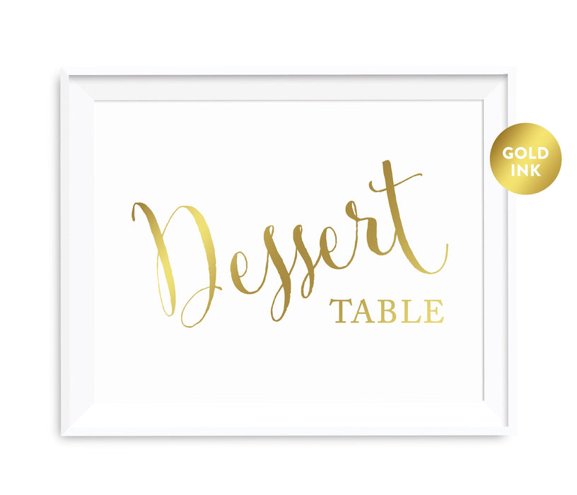 Andaz Press 8.5 x 11 Metallic Gold Wedding Party Favor Signs-Set of 1-Andaz Press-Dessert Table-