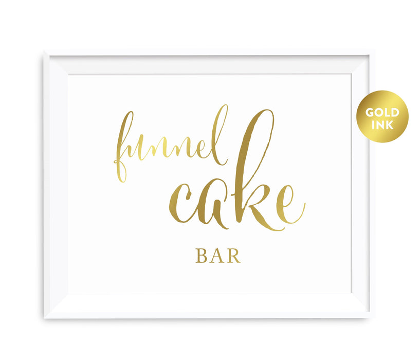 Andaz Press 8.5 x 11 Metallic Gold Wedding Party Favor Signs-Set of 1-Andaz Press-Funnel Cake Bar-