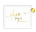 Andaz Press 8.5 x 11 Metallic Gold Wedding Party Signs-Set of 1-Andaz Press-Mr. & Mrs.-