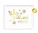 Andaz Press 8.5 x 11 Metallic Gold Wedding Party Signs-Set of 1-Andaz Press-Mr. & Mrs.-