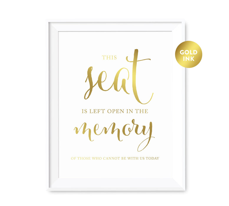 Andaz Press 8.5 x 11 Metallic Gold Wedding Party Signs-Set of 1-Andaz Press-Mr. & Mrs.-
