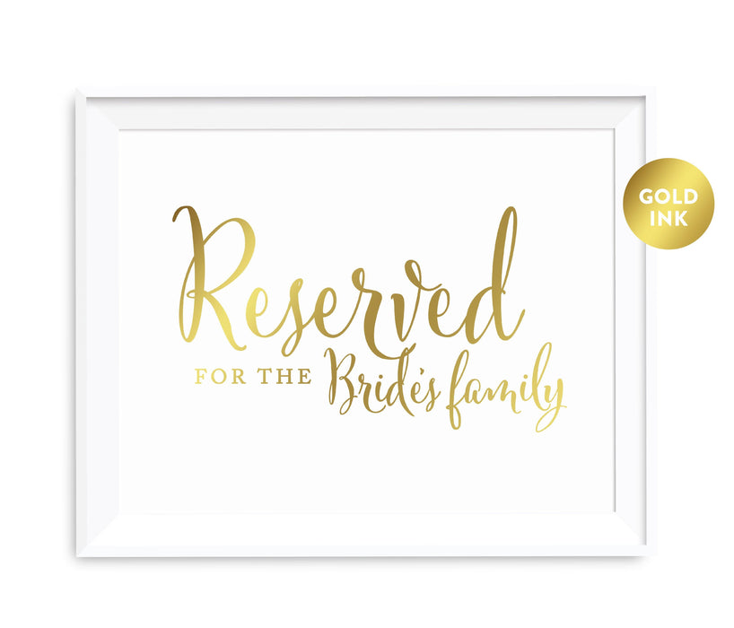 Andaz Press 8.5 x 11 Metallic Gold Wedding Party Signs-Set of 1-Andaz Press-Mr. & Mrs.-