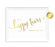 Andaz Press 8.5 x 11 Metallic Gold Wedding Party Signs-Set of 1-Andaz Press-For Happy Tears Tissue-