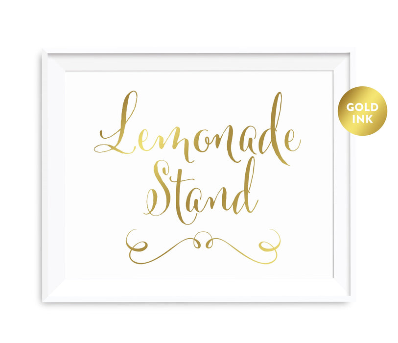 Andaz Press 8.5 x 11 Metallic Gold Wedding Party Signs-Set of 1-Andaz Press-Lemonade-