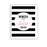 Andaz Press 8.5 x 11 Modern Black and White Stripes Wedding Party Signs-Set of 1-Andaz Press-Mr. & Mrs.-