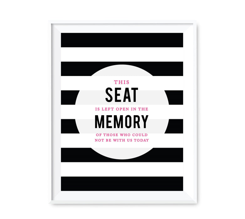 Andaz Press 8.5 x 11 Modern Black and White Stripes Wedding Party Signs-Set of 1-Andaz Press-Mr. & Mrs.-