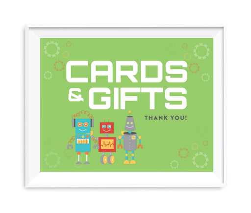 Andaz Press 8.5 x 11 Robot Birthday Party Signs-Set of 1-Andaz Press-Cards & Gifts-