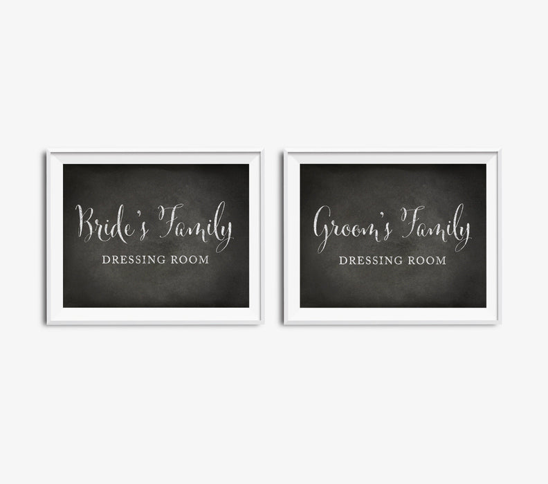 Andaz Press 8.5 x 11 Vintage Chalkboard Wedding Party Signs, 2-Pack-Set of 2-Andaz Press-Ladies, Gents-