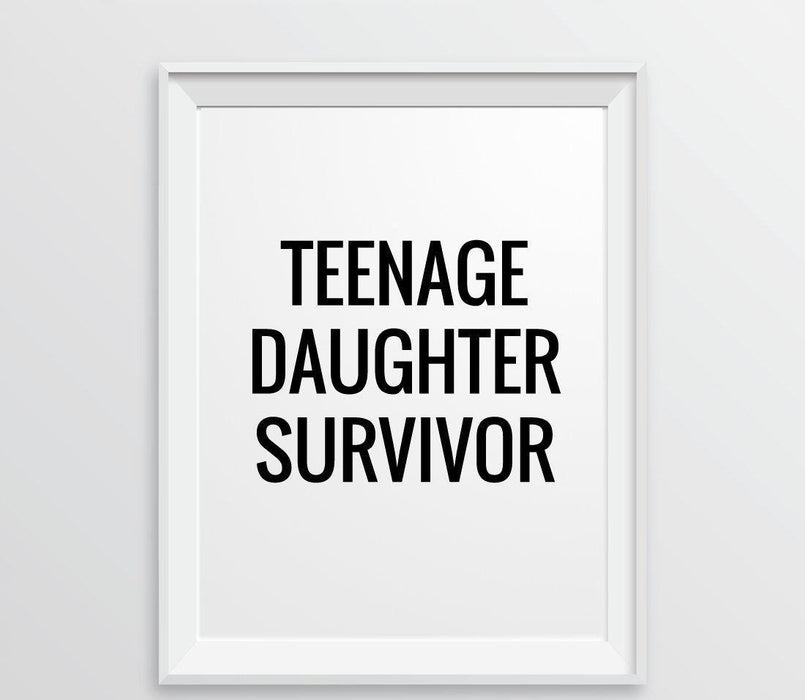 Andaz Press 8.5 x 11 Wall Art Decor Signs & Funny Graphic Prints for Him-Set of 1-Andaz Press-Superhero, Protector, Teacher, Coach, Friend, Dad-