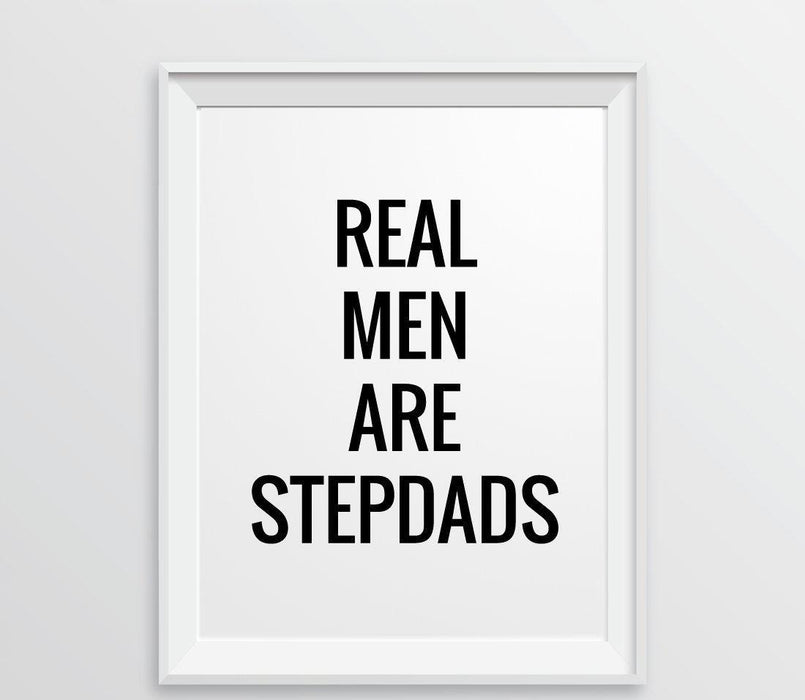 Andaz Press 8.5 x 11 Wall Art Decor Signs & Funny Graphic Prints for Him-Set of 1-Andaz Press-Superhero, Protector, Teacher, Coach, Friend, Dad-