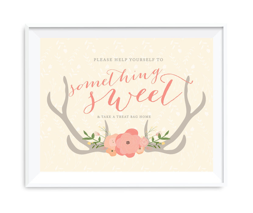 Andaz Press 8.5 x 11 Woodland Deer Wedding Party Signs-Set of 1-Andaz Press-Mr. & Mrs.-