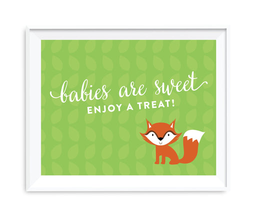 Andaz Press 8.5 x 11 Woodland Forest Baby Shower Party Signs-Set of 1-Andaz Press-Thank You For Celebrating With Us!-
