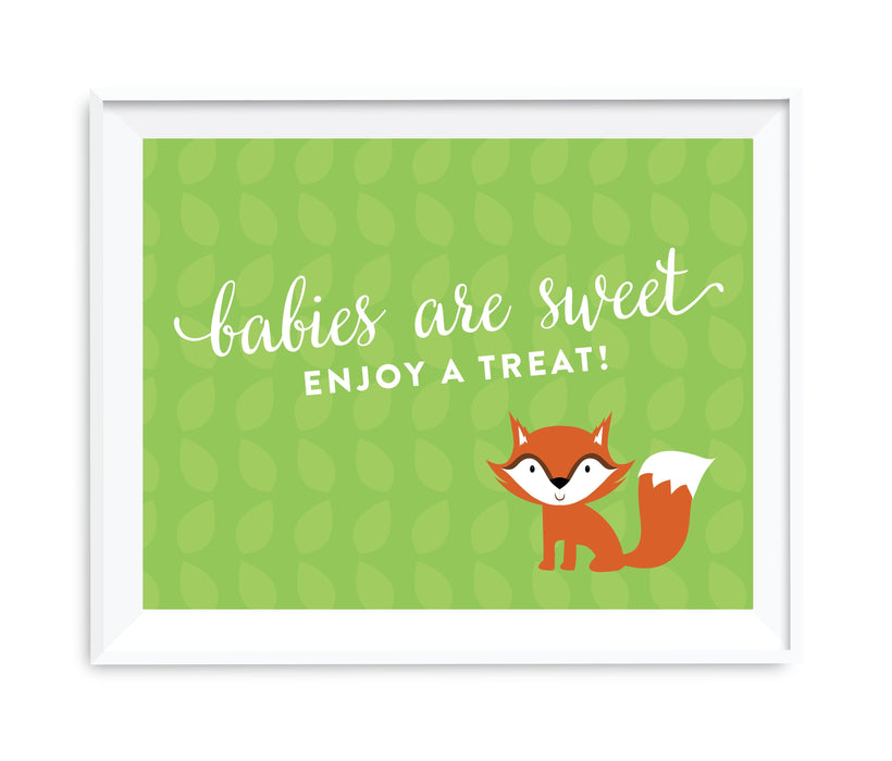 Andaz Press 8.5 x 11 Woodland Forest Baby Shower Party Signs-Set of 1-Andaz Press-Thank You For Celebrating With Us!-