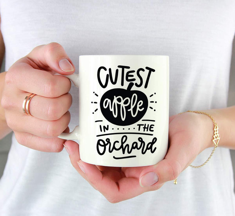 Andaz Press Autumn 11oz. Coffee Mug Gift, Cutest Apple in The Orchard-Set of 1-Andaz Press-Cutest Apple in The Orchard-