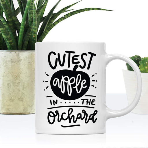 Andaz Press Autumn 11oz. Coffee Mug Gift, Cutest Apple in The Orchard-Set of 1-Andaz Press-Cutest Apple in The Orchard-