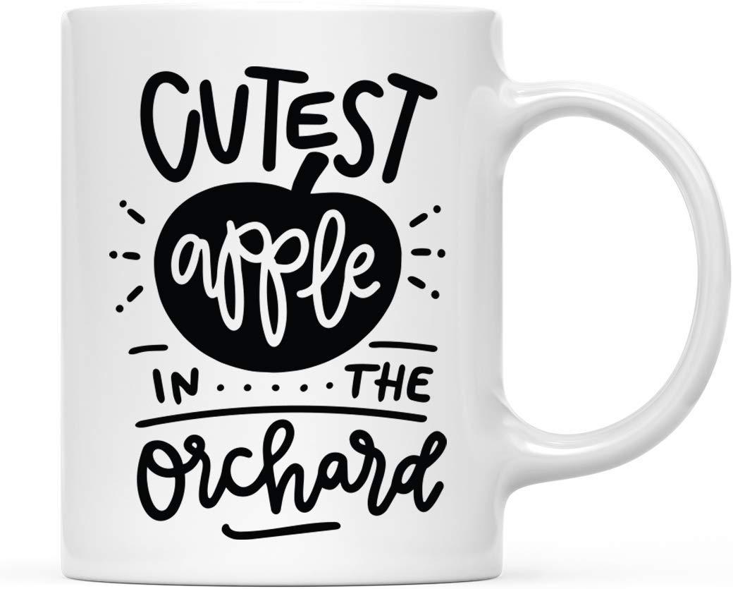 Andaz Press Autumn 11oz. Coffee Mug Gift, Cutest Apple in The Orchard-Set of 1-Andaz Press-Cutest Apple in The Orchard-