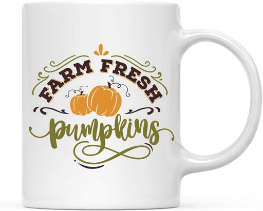 Andaz Press Autumn 11oz. Coffee Mug Gift, Farm Fresh Pumpkin-Set of 1-Andaz Press-Farm Fresh Pumpkin-