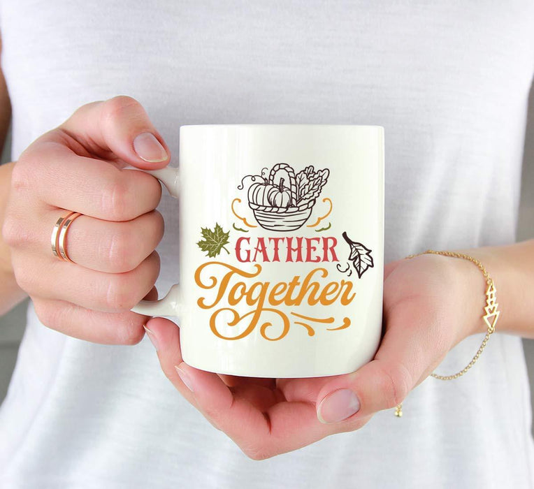 Andaz Press Autumn 11oz. Coffee Mug Gift, Gather Together-Set of 1-Andaz Press-Gather Together-