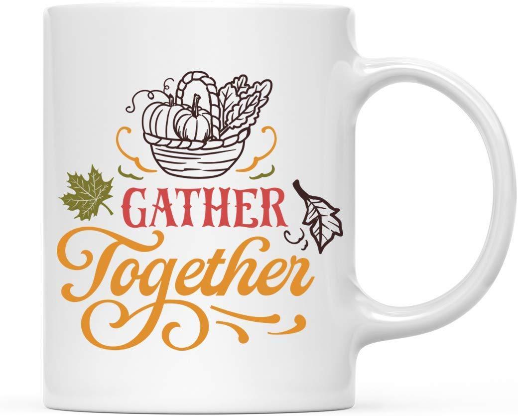 Andaz Press Autumn 11oz. Coffee Mug Gift, Gather Together-Set of 1-Andaz Press-Gather Together-