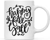 Andaz Press Autumn 11oz. Coffee Mug Gift, Happy Fall Y'all, Black Bold Cursive Font-Set of 1-Andaz Press-Happy Fall Y'all, Black Bold Cursive Font-