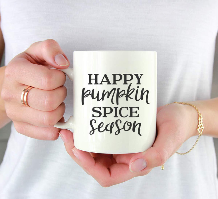 Andaz Press Autumn 11oz. Coffee Mug Gift, Happy Pumpkin Spice Season-Set of 1-Andaz Press-Happy Pumpkin Spice Season-