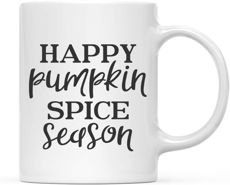 Andaz Press Autumn 11oz. Coffee Mug Gift, Happy Pumpkin Spice Season-Set of 1-Andaz Press-Happy Pumpkin Spice Season-