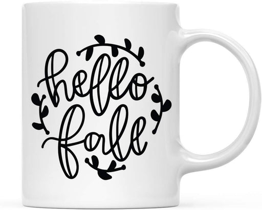 Andaz Press Autumn 11oz. Coffee Mug Gift, Hello Fall-Set of 1-Andaz Press-Hello Fall-