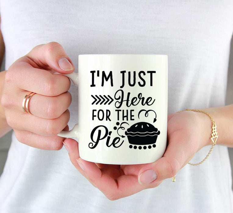 Andaz Press Autumn 11oz. Coffee Mug Gift, I'm Just Here for The Pie-Set of 1-Andaz Press-I'm Just Here for The Pie-