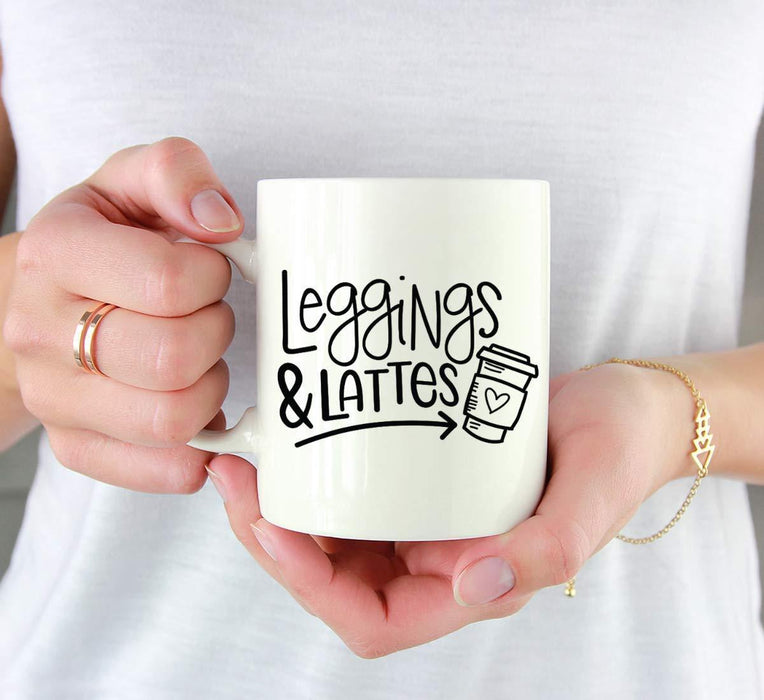 Andaz Press Autumn 11oz. Coffee Mug Gift, Leggings & Lattes-Set of 1-Andaz Press-Leggings & Lattes-