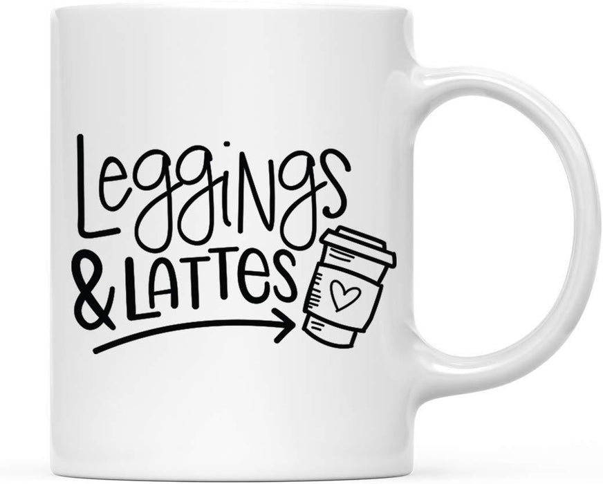 Andaz Press Autumn 11oz. Coffee Mug Gift, Leggings & Lattes-Set of 1-Andaz Press-Leggings & Lattes-