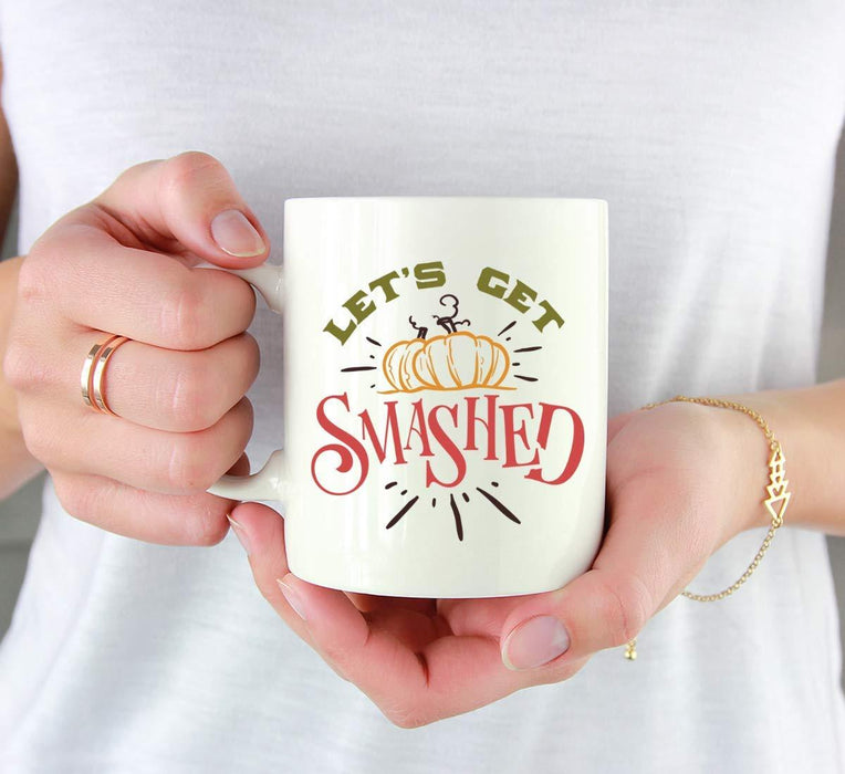 Andaz Press Autumn 11oz. Coffee Mug Gift, Let's Get Smashed-Set of 1-Andaz Press-Let's Get Smashed-