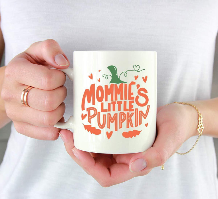 Andaz Press Autumn 11oz. Coffee Mug Gift, Mommie's Little Pumpkin-Set of 1-Andaz Press-Mommie's Little Pumpkin-