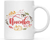 Andaz Press Autumn 11oz. Coffee Mug Gift, November, Colorful-Set of 1-Andaz Press-November, Colorful-