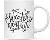 Andaz Press Autumn 11oz. Coffee Mug Gift, Sweater Weather, Leaves Graphic-Set of 1-Andaz Press-Sweater Weather. Leaves Graphic-