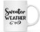 Andaz Press Autumn 11oz. Coffee Mug Gift, Sweater Weather-Set of 1-Andaz Press-Sweater Weather-