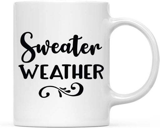 Andaz Press Autumn 11oz. Coffee Mug Gift, Sweater Weather-Set of 1-Andaz Press-Sweater Weather-