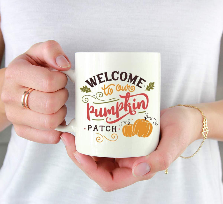 Andaz Press Autumn 11oz. Coffee Mug Gift, Welcome to Our Pumpkin Patch-Set of 1-Andaz Press-Welcome to Our Pumpkin Patch-