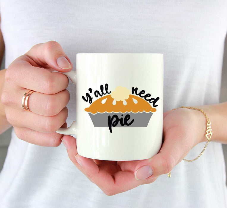 Andaz Press Autumn 11oz. Coffee Mug Gift, Y'all Need Pie-Set of 1-Andaz Press-Y'all Need Pie-
