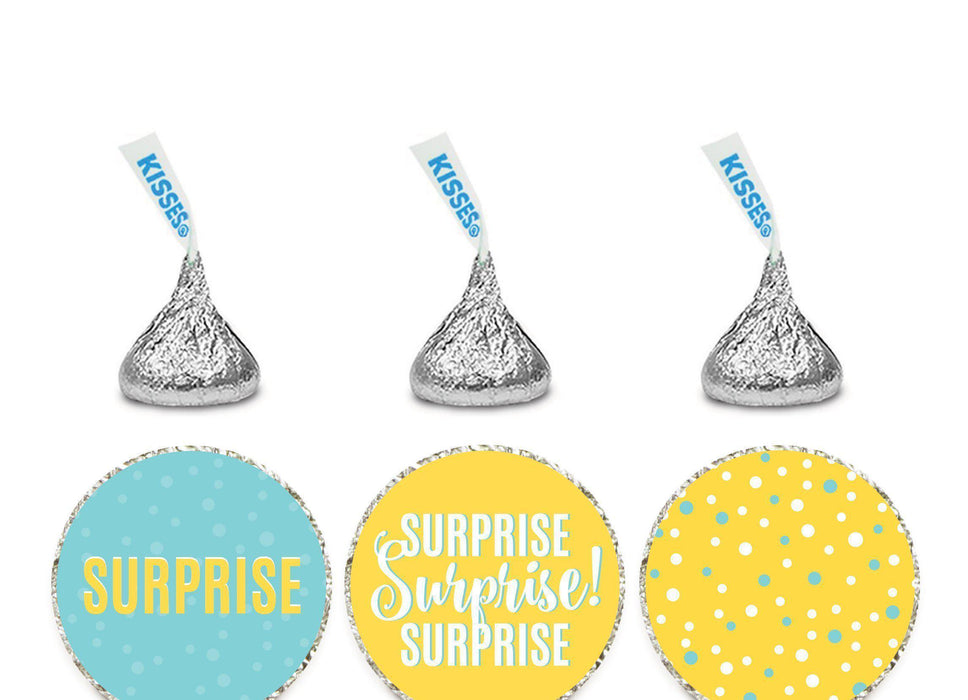 Andaz Press Birthday Chocolate Drop Labels Trio, Fits Hershey's Kisses Party Favors-Set of 1-Andaz Press-Football Touchdown!-