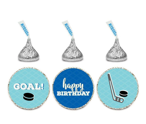 Andaz Press Birthday Chocolate Drop Labels Trio, Fits Hershey's Kisses Party Favors-Set of 1-Andaz Press-Football Touchdown!-