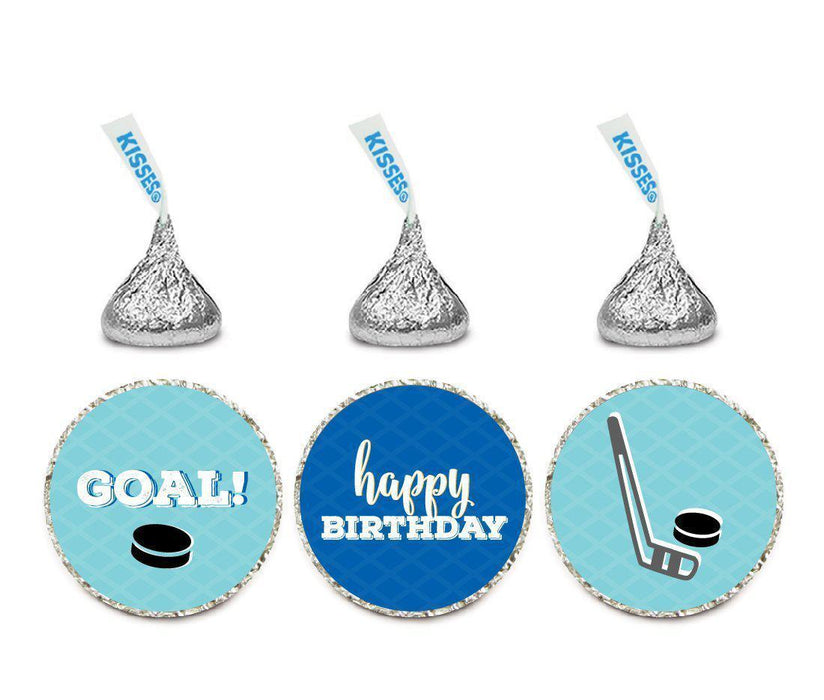 Andaz Press Birthday Chocolate Drop Labels Trio, Fits Hershey's Kisses Party Favors-Set of 1-Andaz Press-Football Touchdown!-