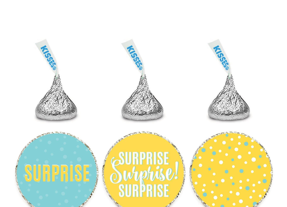 Andaz Press Birthday Chocolate Drop Labels Trio, Fits Hershey's Kisses Party Favors-Set of 1-Andaz Press-Surprise! Party-