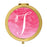 Andaz Press Blush Pink Watercolor Monogram Gold 2.75 inch Round Compact Mirror-Set of 1-Andaz Press-T-