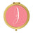 Andaz Press Coral Monogram Gold 2.75 inch Round Compact Mirror-Set of 1-Andaz Press-A-