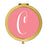 Andaz Press Coral Monogram Gold 2.75 inch Round Compact Mirror-Set of 1-Andaz Press-A-