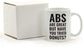 Andaz Press Fitness Coffee Mug Abs are Great But Have You Tried Donuts?-Set of 1-Andaz Press-Abs are Great But Have You Tried Donuts?-
