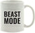 Andaz Press Fitness Coffee Mug Beast Mode-Set of 1-Andaz Press-Beast Mode-