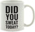 Andaz Press Fitness Coffee Mug Did You Sweat Today?-Set of 1-Andaz Press-Did You Sweat Today?-